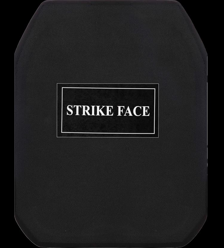 Front view of RhinoCore RF3 hard armor plate from Hard Shell with durable ceramic composite surface.