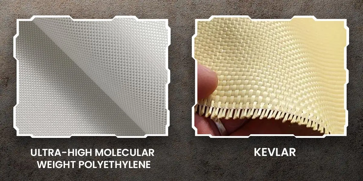 UHMWPE and Kevlar fabric